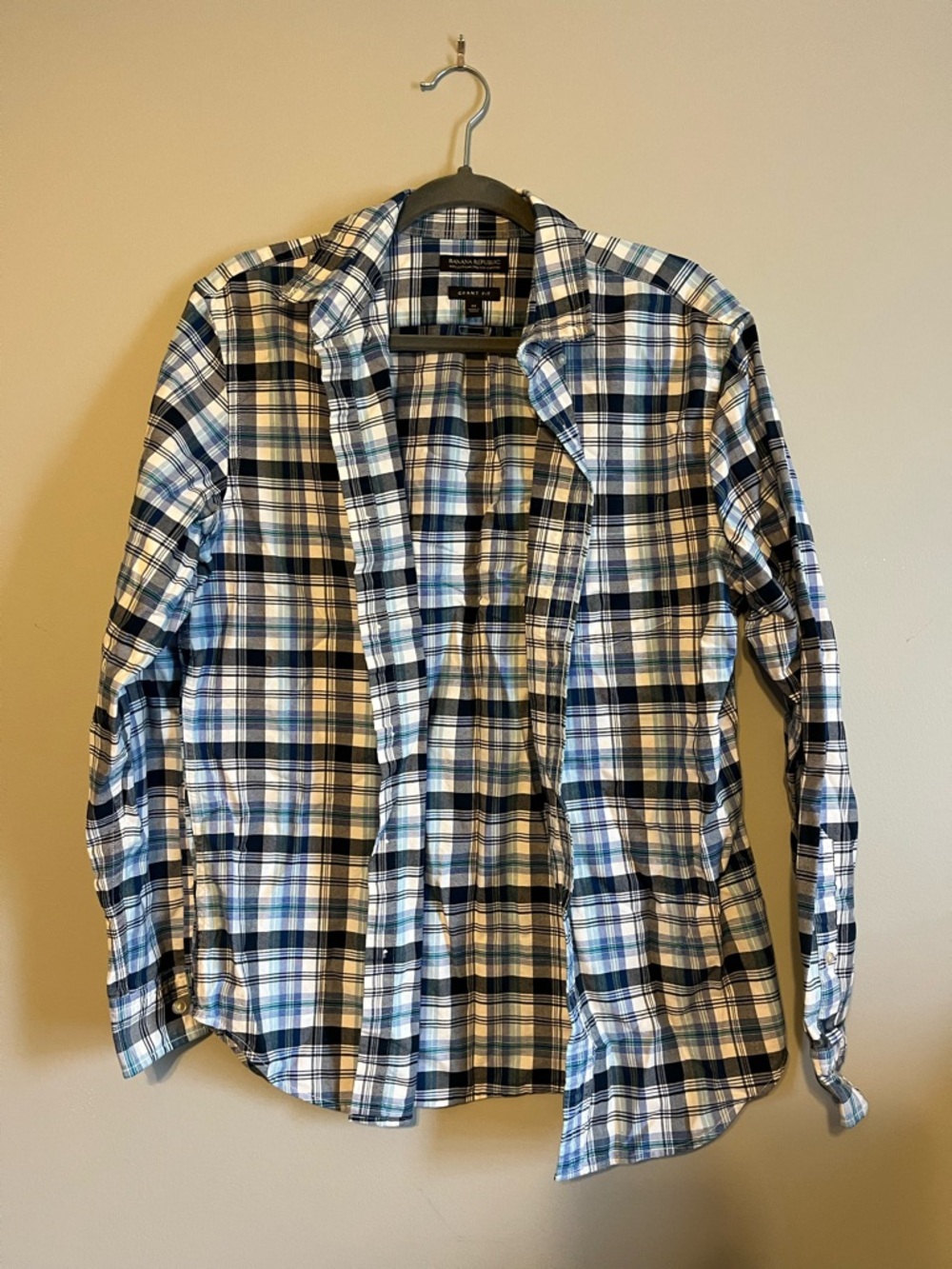 Banana republic plaid button down